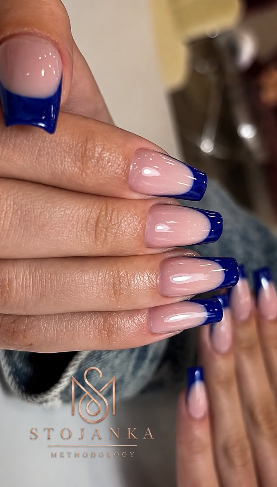 Navy French Tips
